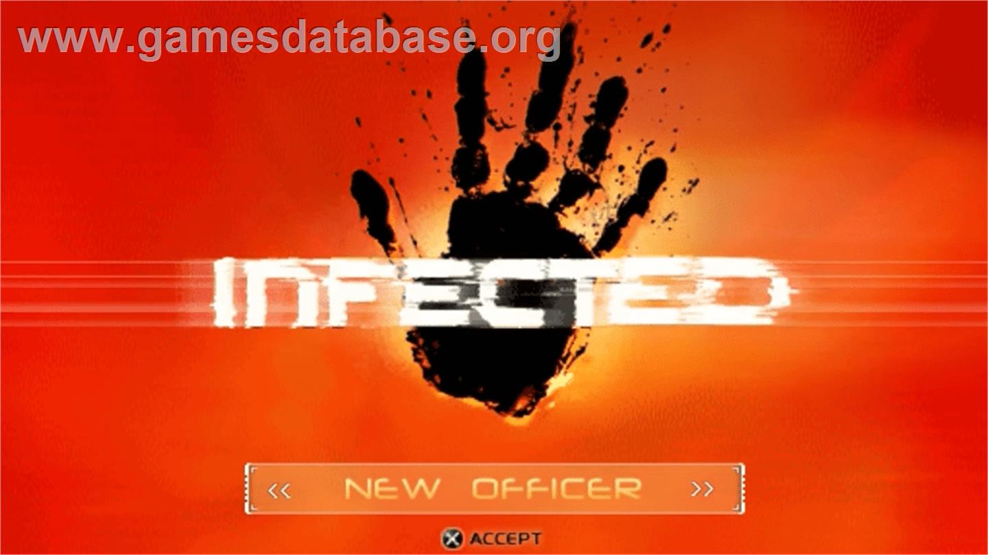 Infected - Sony PSP - Artwork - Title Screen