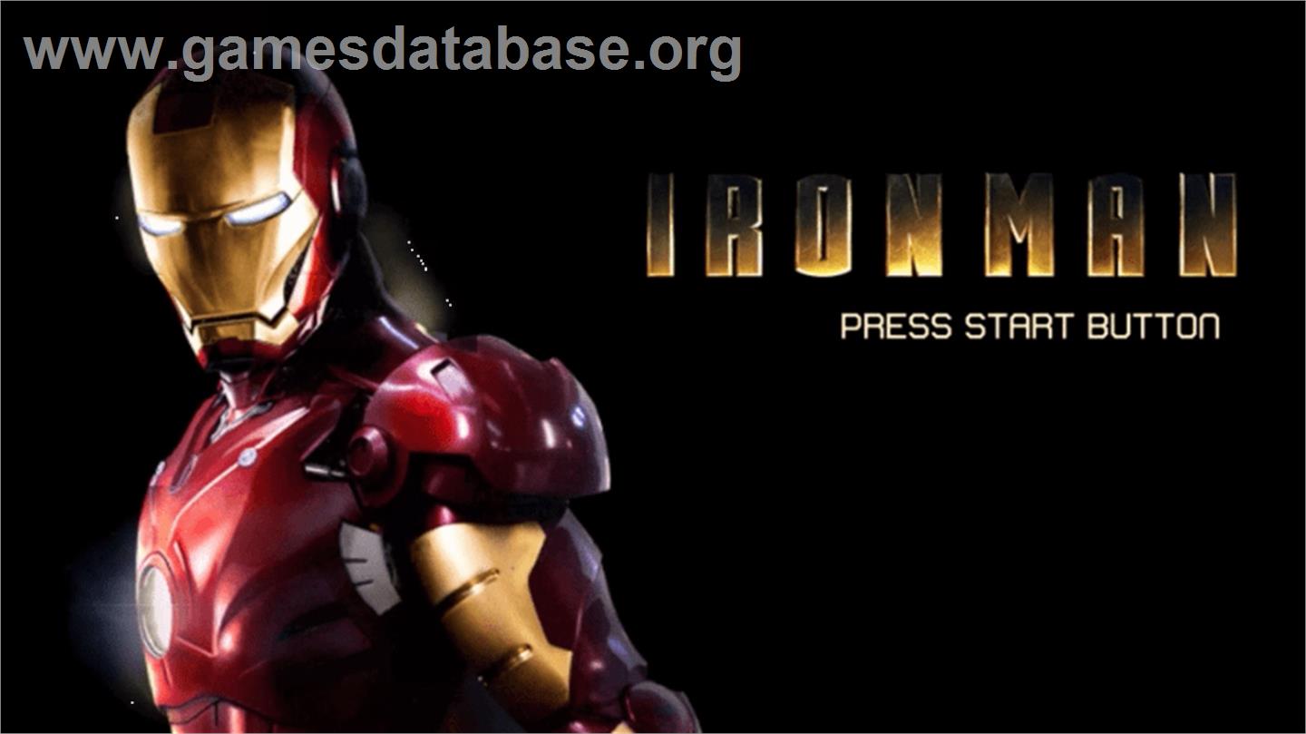 Iron Man - Sony PSP - Artwork - Title Screen