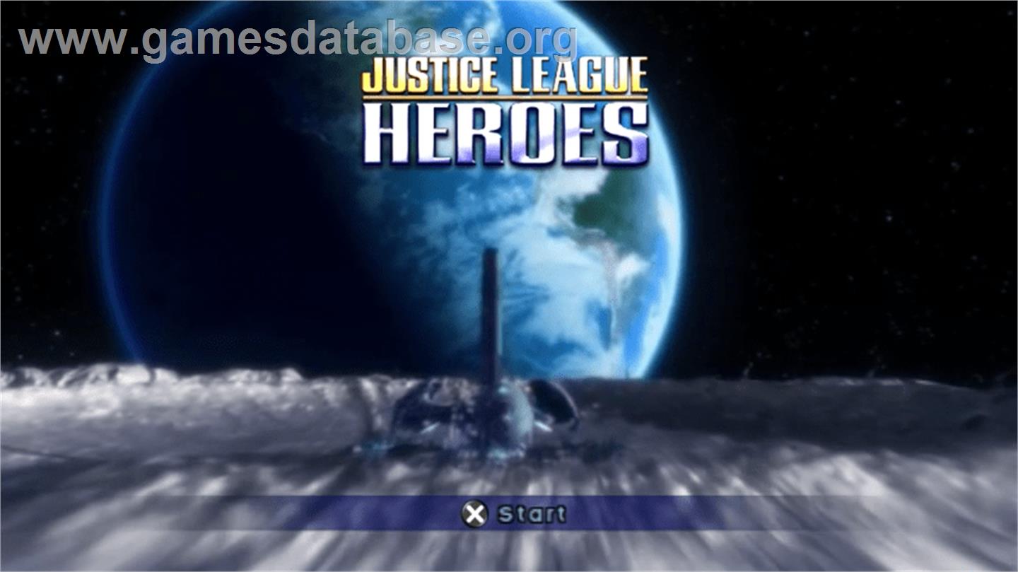Justice League Heroes - Sony PSP - Artwork - Title Screen