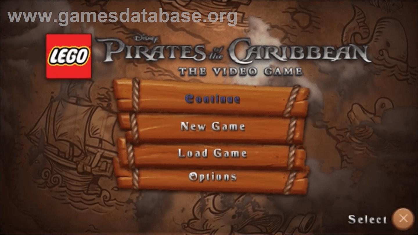 Lego Pirates Des Caraïbes - Le Jeu Vidéo - Sony PSP - Artwork - Title Screen