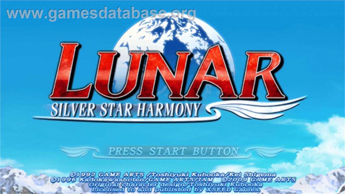 Lunar - Silver Star Harmony - Sony PSP - Artwork - Title Screen
