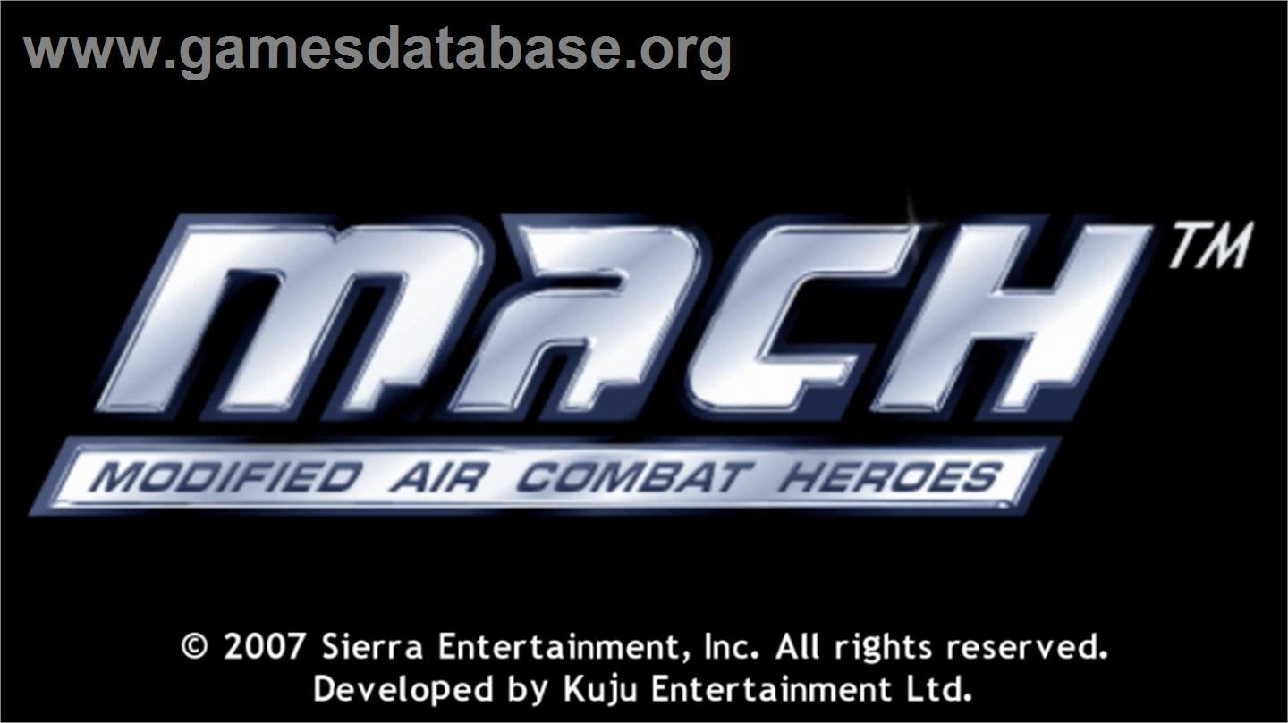 M.A.C.H.: Modified Air Combat Heroes - Sony PSP - Artwork - Title Screen