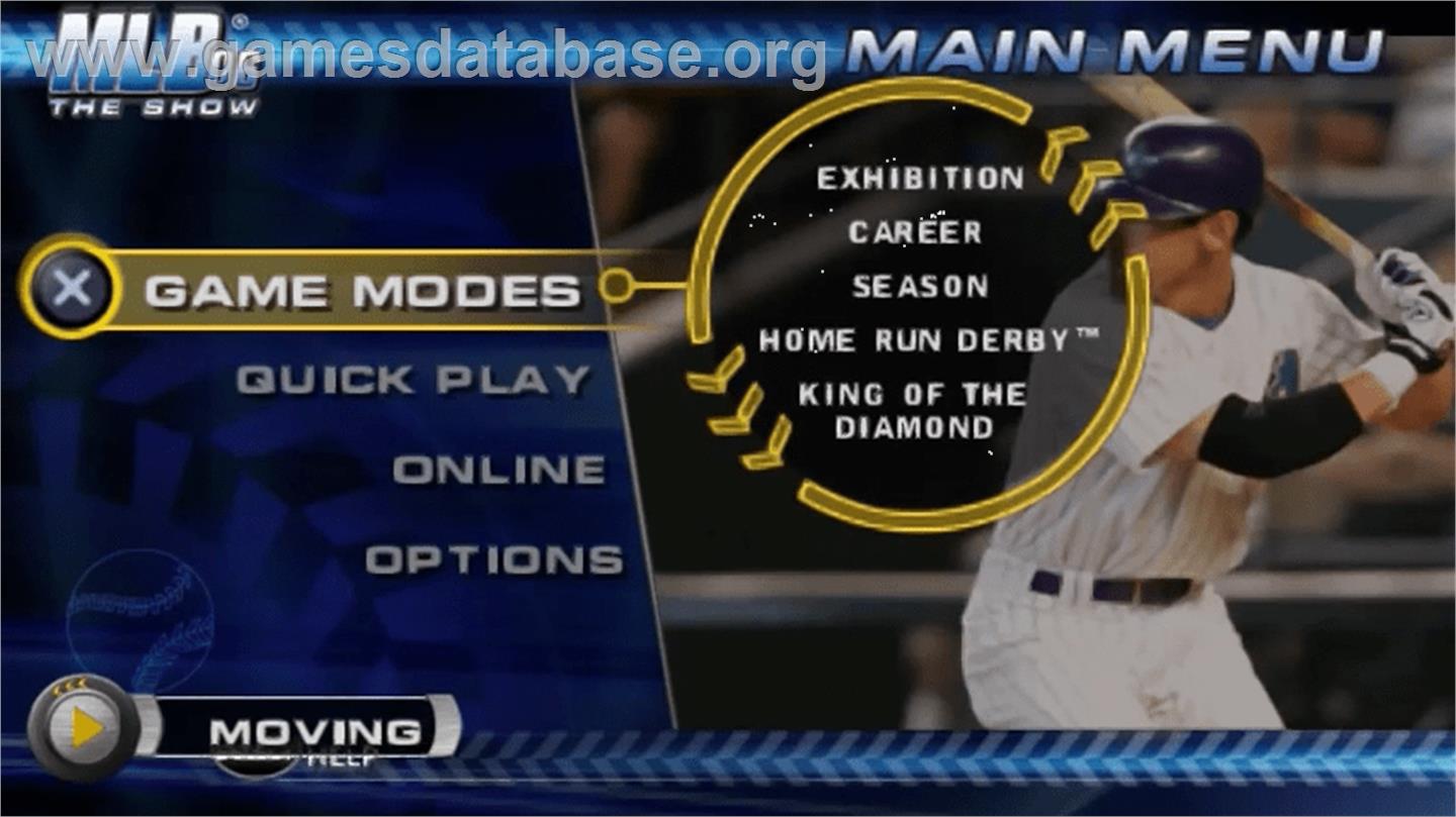 MLB 08: The Show - Sony PSP - Artwork - Title Screen