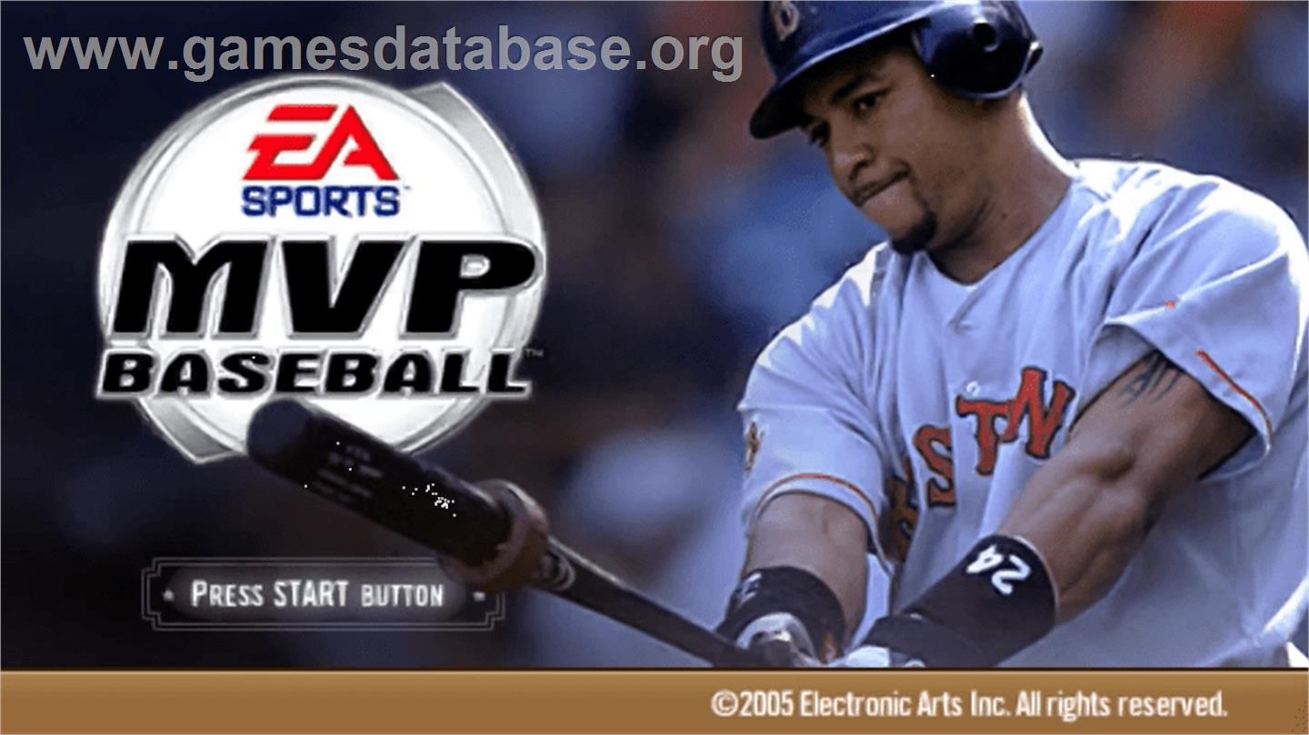 MVP Baseball - Sony PSP - Artwork - Title Screen