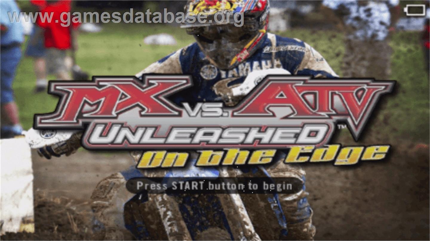 MX vs. ATV: On the Edge - Sony PSP - Artwork - Title Screen