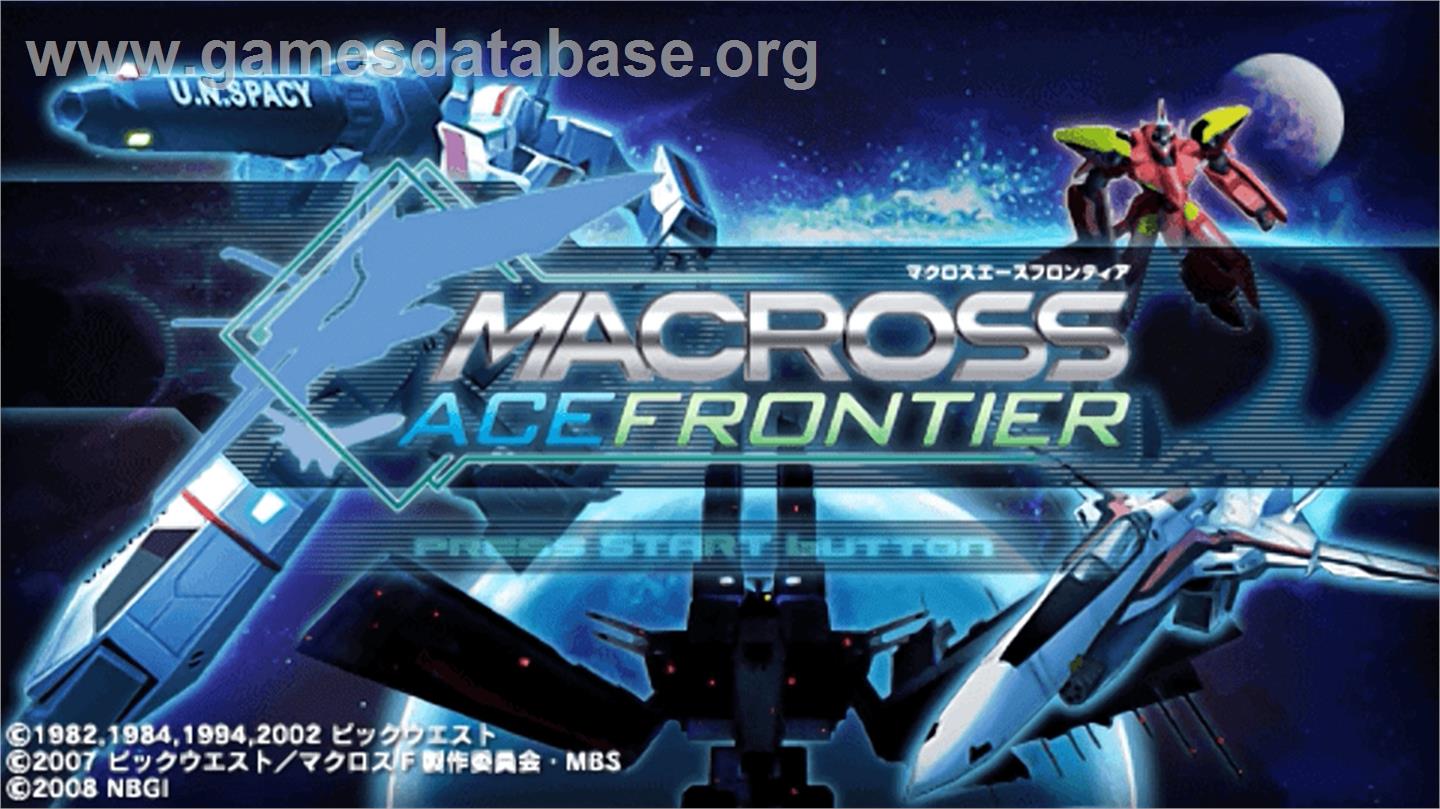 Macross Ace Frontier - Sony PSP - Artwork - Title Screen