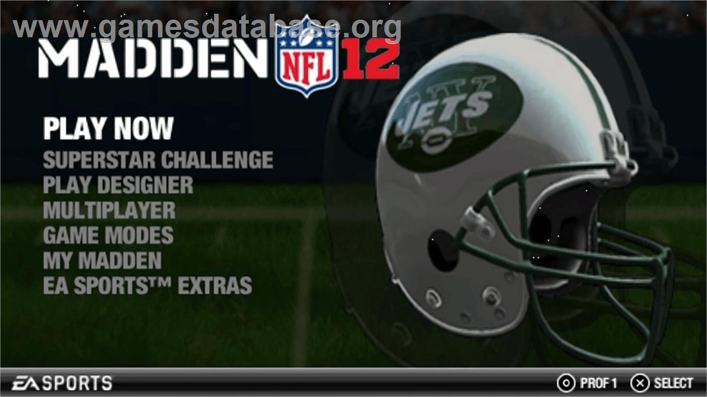 Madden Nfl 12 - Sony PSP - Artwork - Title Screen