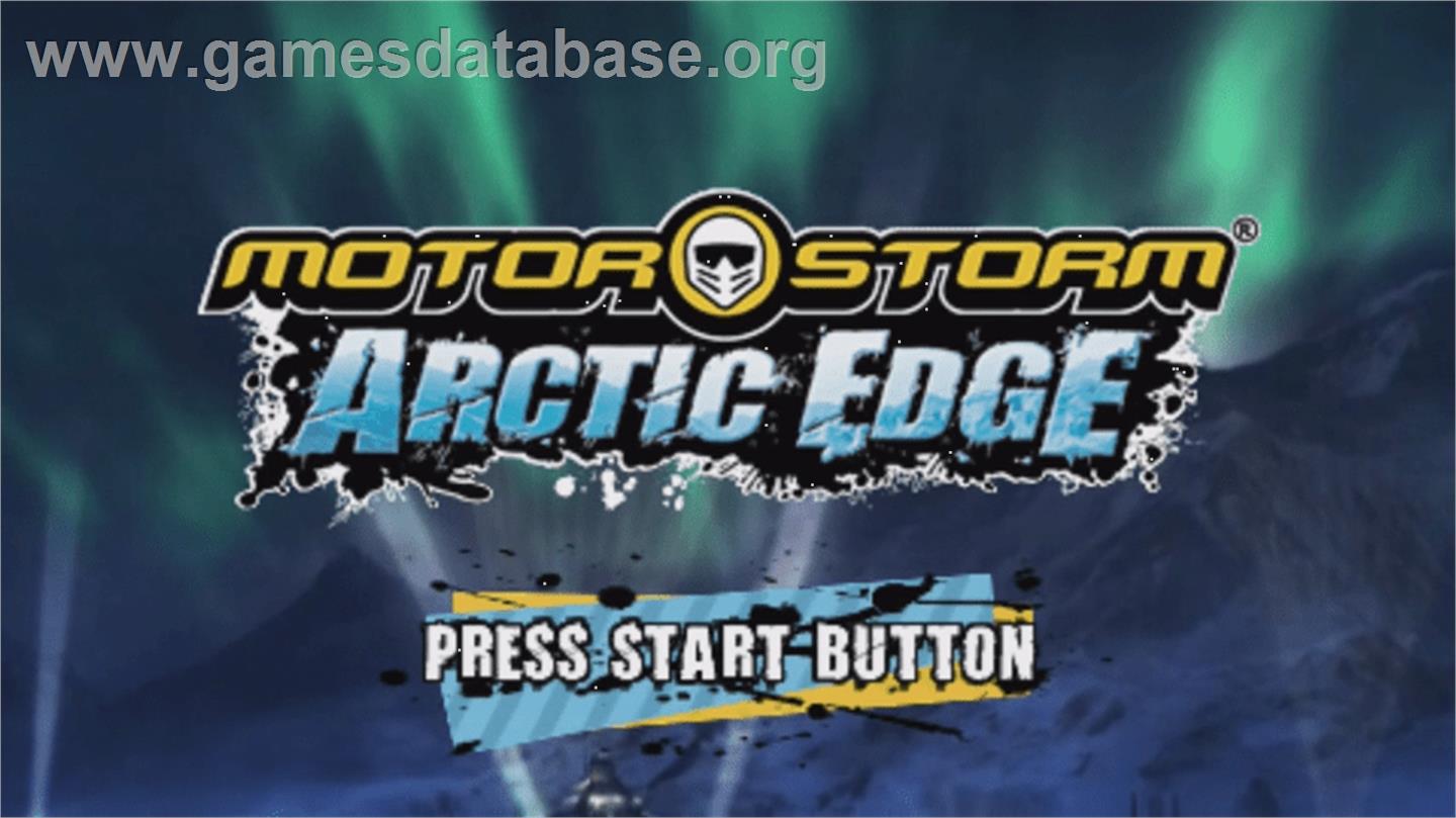 Motorstorm - Arctic Edge - Sony PSP - Artwork - Title Screen