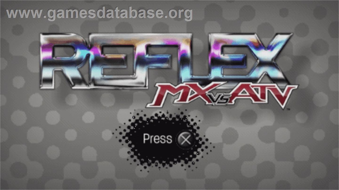 Mx Vs Atv Reflex - Sony PSP - Artwork - Title Screen