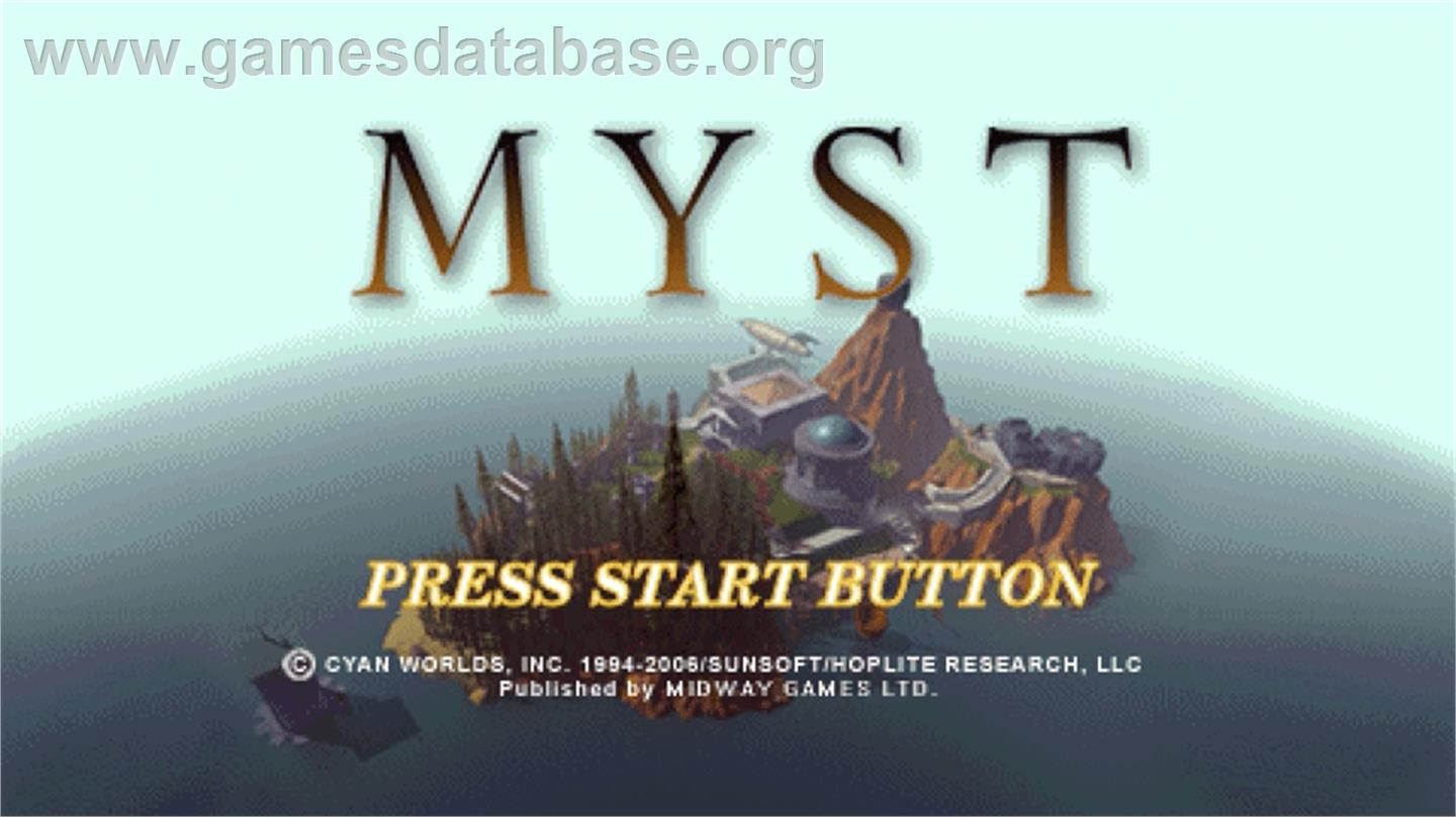 Myst - Sony PSP - Artwork - Title Screen