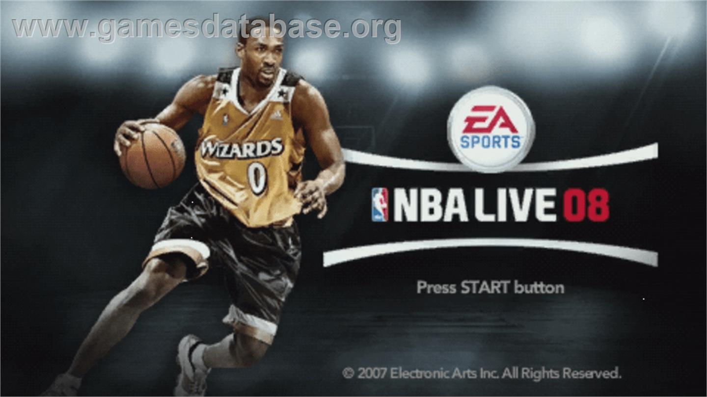 Nba Live 08 - Sony PSP - Artwork - Title Screen