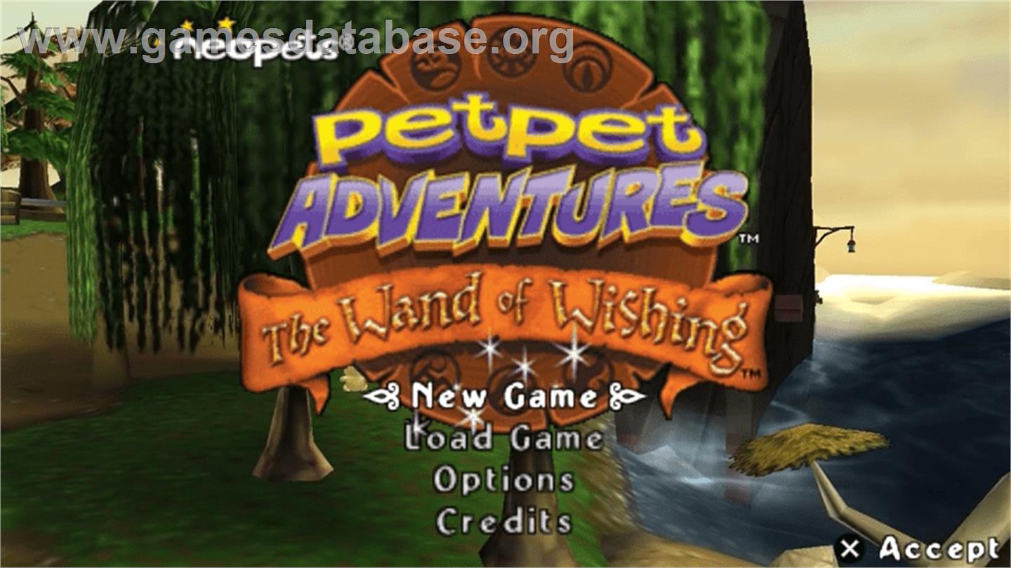 Neopets - Petpet Adventures - The Wand Of Wishing - Sony PSP - Artwork - Title Screen