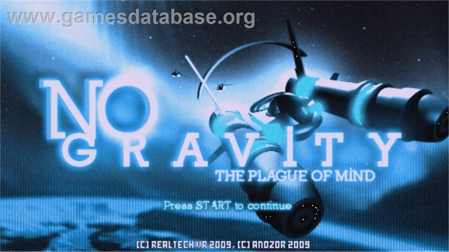 No Gravity - The Plague Of Mind - Sony PSP - Artwork - Title Screen