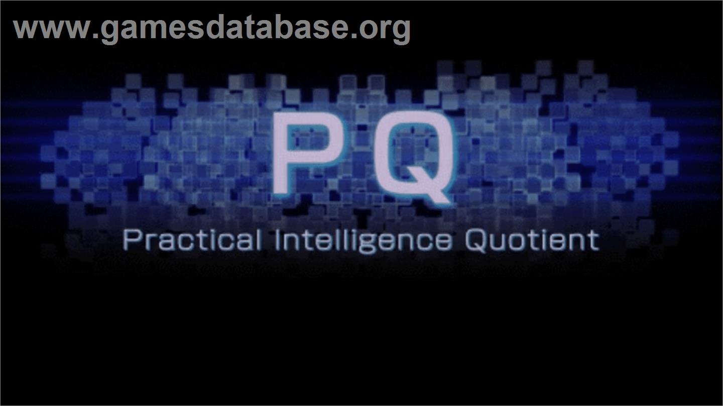 PQ: Practical Intelligence Quotient - Sony PSP - Artwork - Title Screen