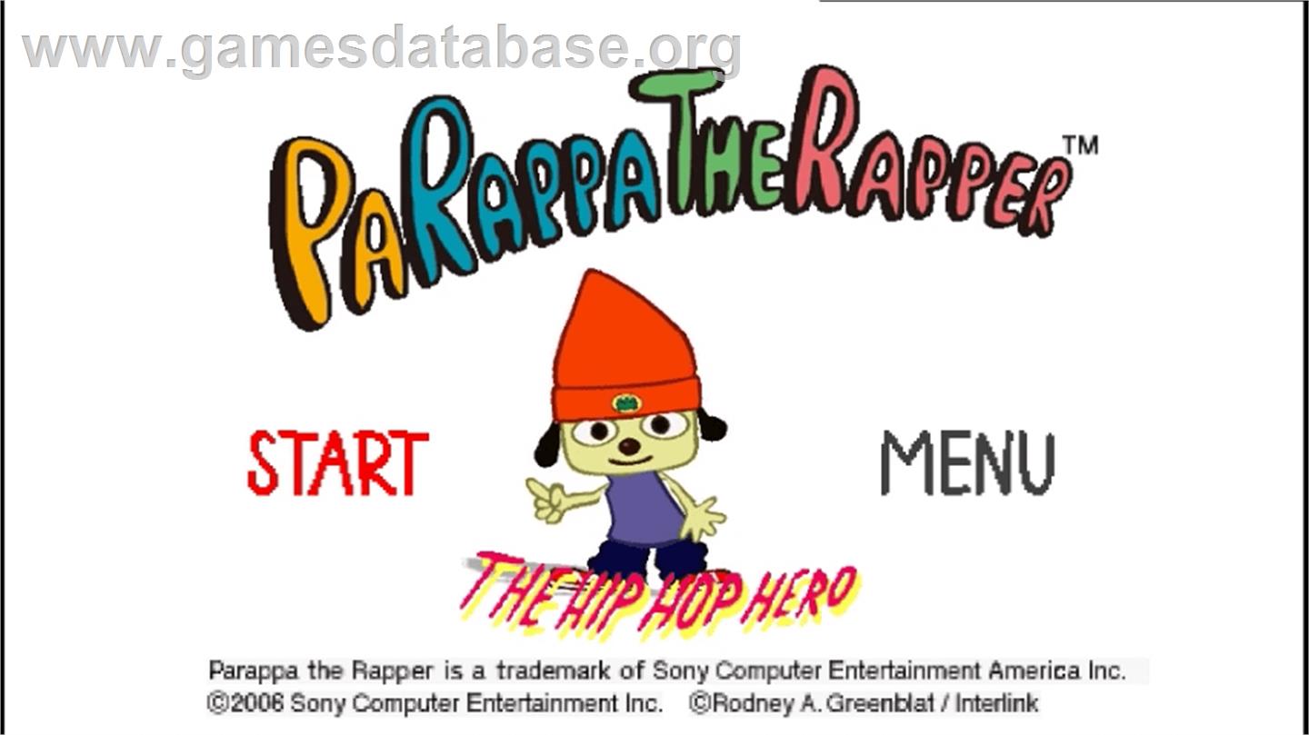 PaRappa the Rapper - Sony PSP - Artwork - Title Screen