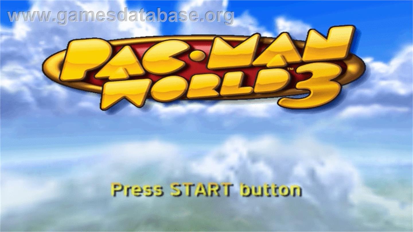 Pac-Man World 3 - Sony PSP - Artwork - Title Screen