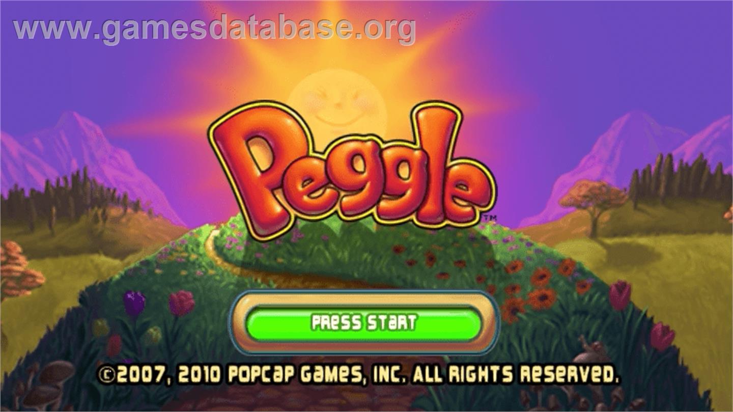 Peggle - Sony PSP - Artwork - Title Screen
