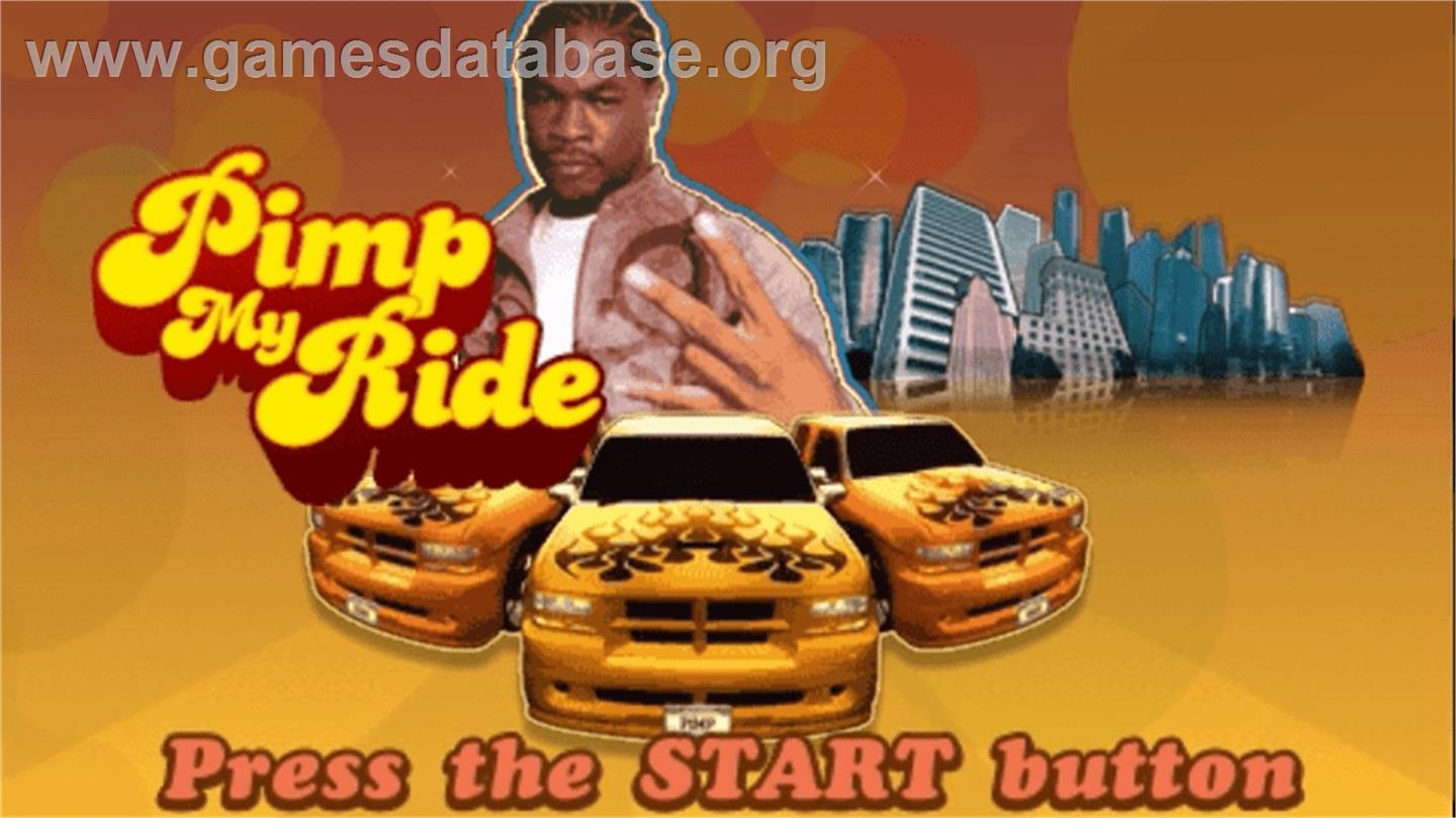 Pimp My Ride - Sony PSP - Artwork - Title Screen
