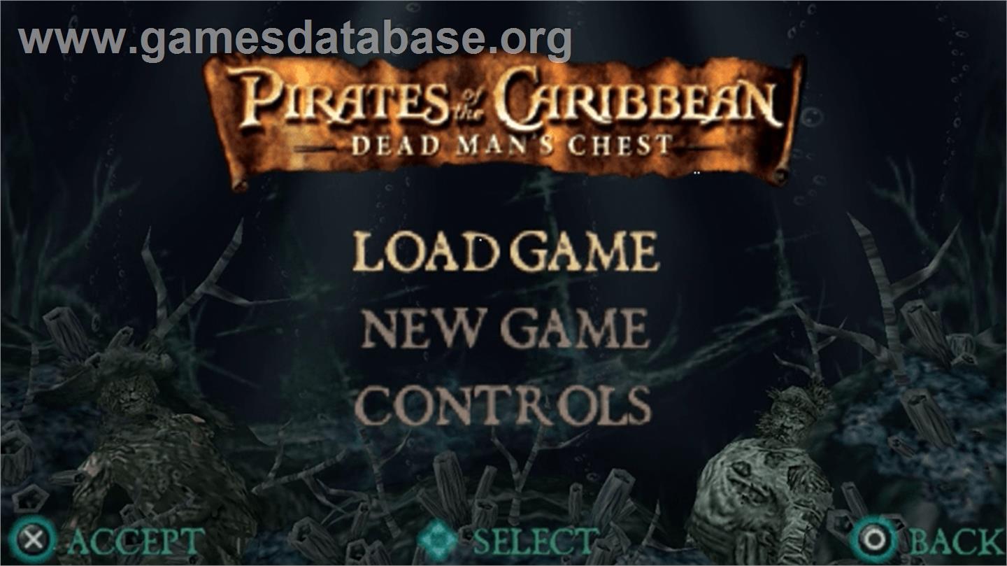 Pirates of the Caribbean: Dead Man's Chest - Sony PSP - Artwork - Title Screen