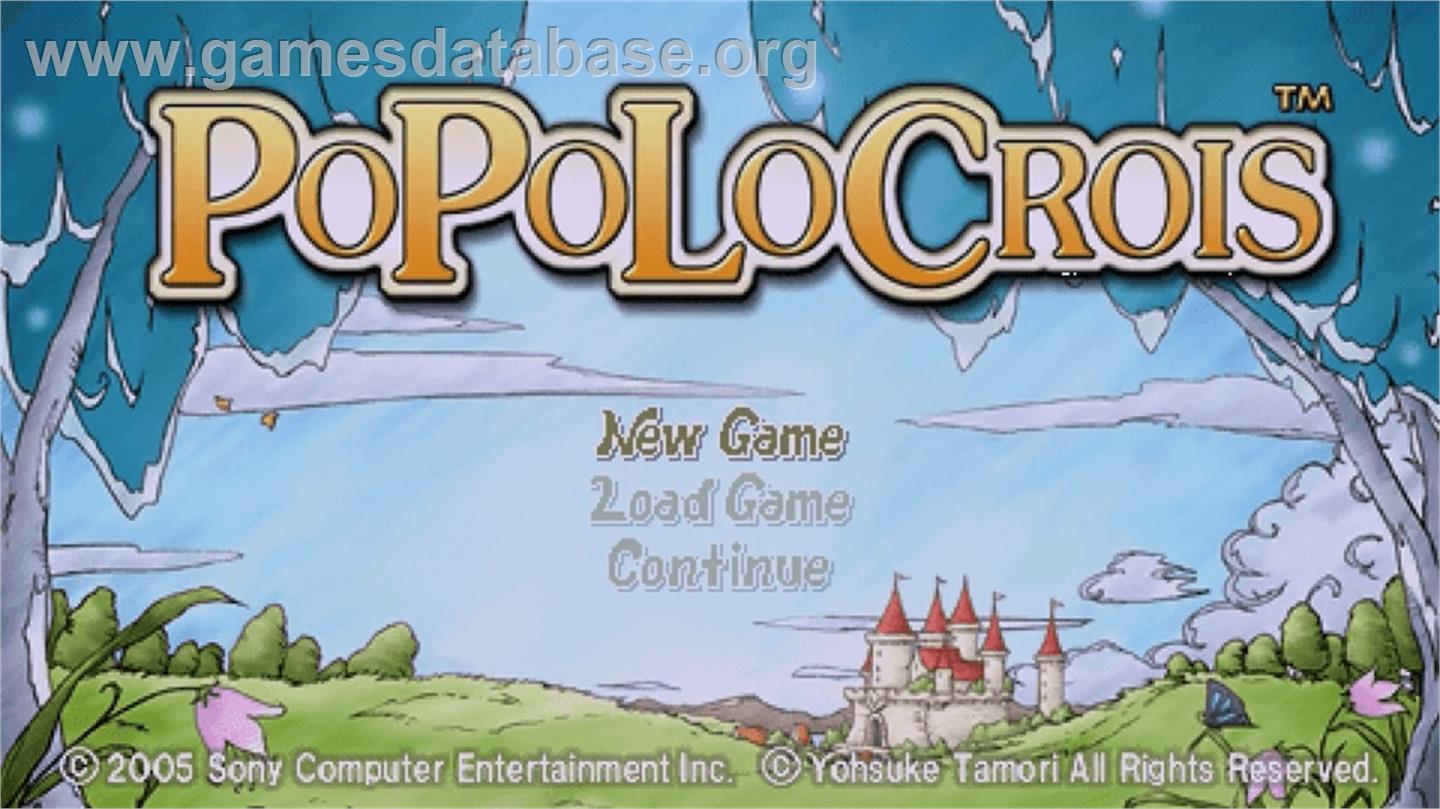 PoPoLoCrois - Sony PSP - Artwork - Title Screen