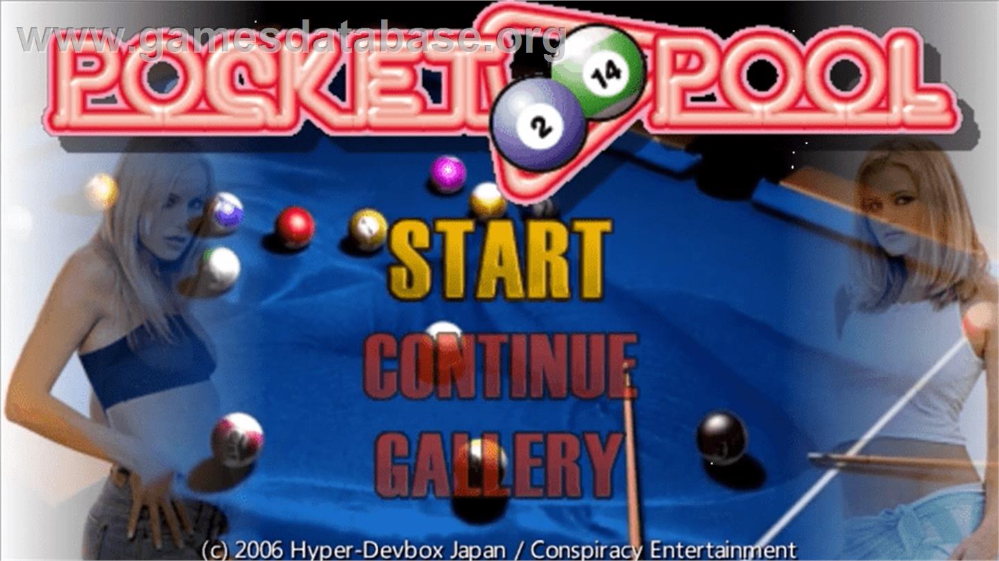 Pocket Pool - Sony PSP - Artwork - Title Screen
