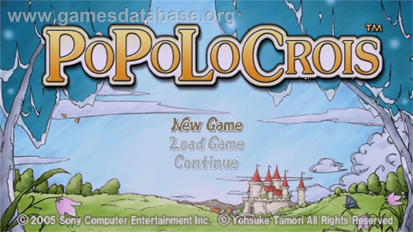 Popolocrois - Sony PSP - Artwork - Title Screen
