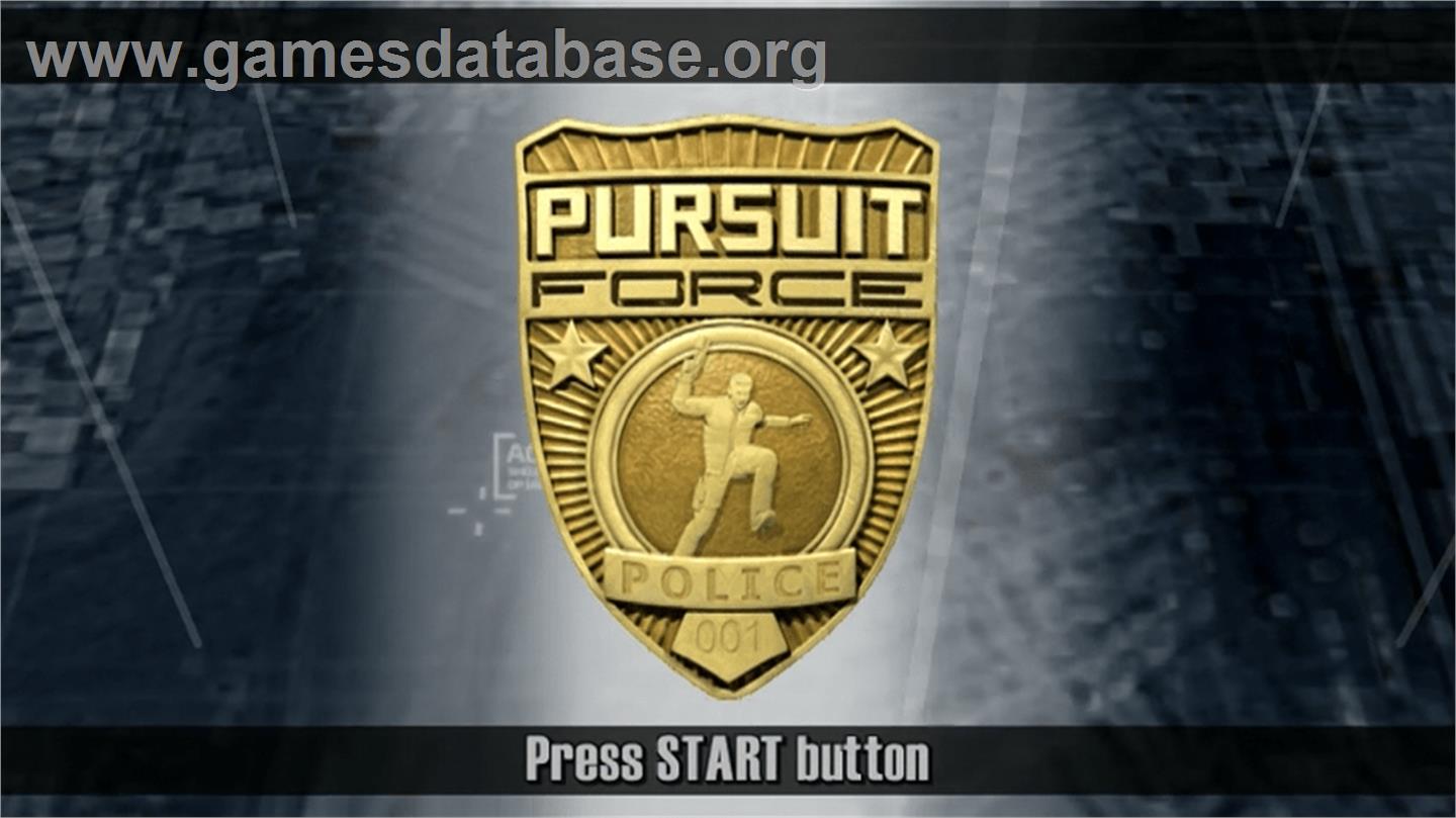 Pursuit Force: Extreme Justice - Sony PSP - Artwork - Title Screen