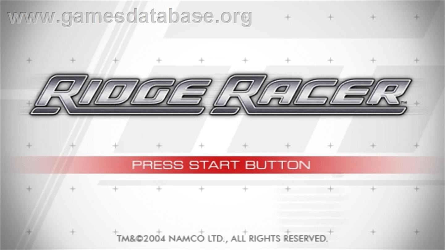 Ridge Racer - Sony PSP - Artwork - Title Screen