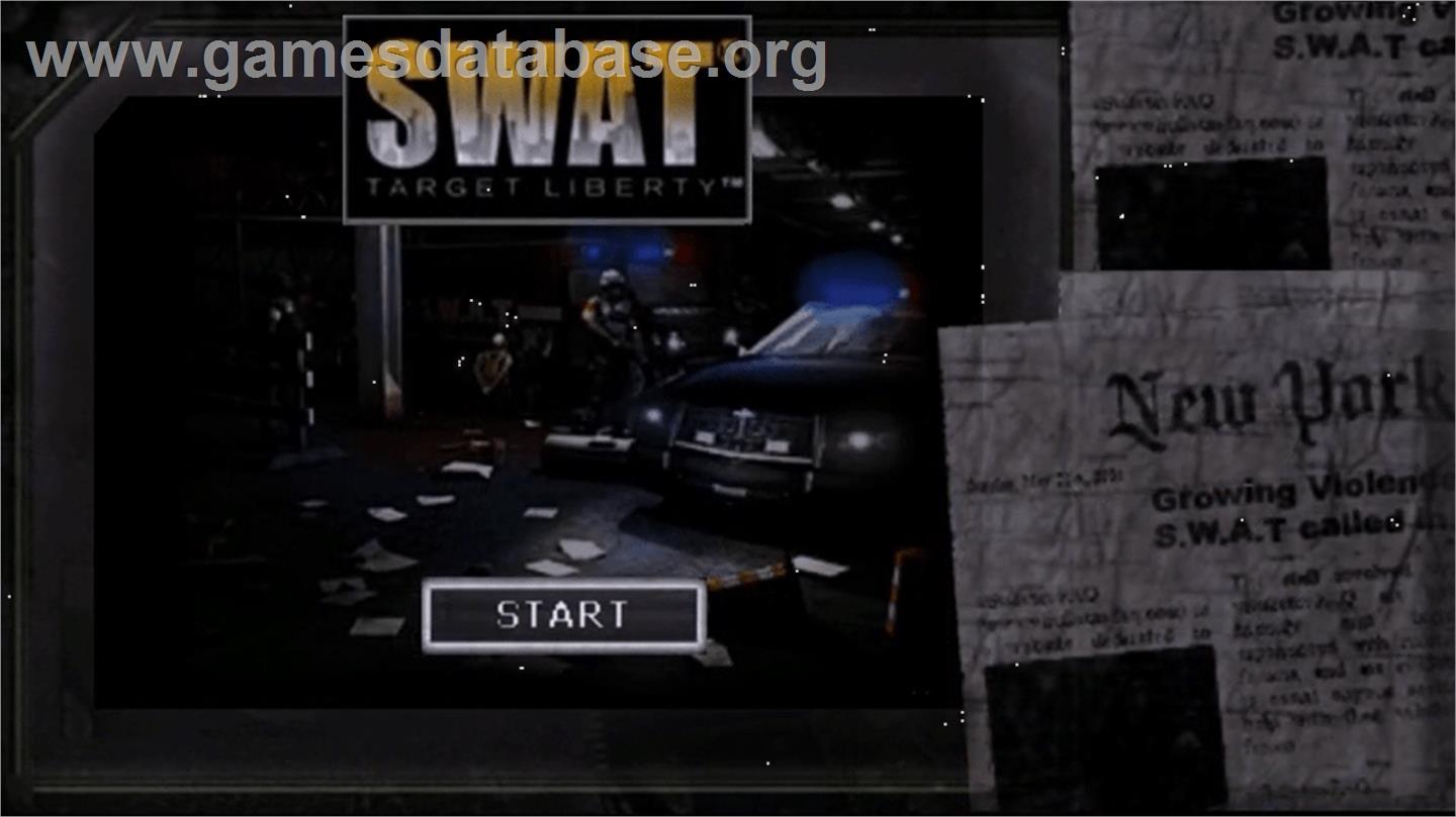 S.w.a.t. - Target Liberty - Sony PSP - Artwork - Title Screen