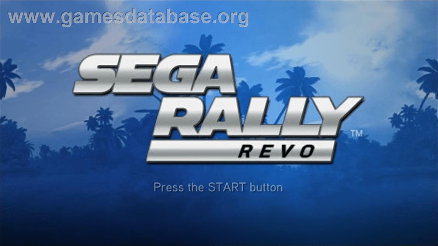 SEGA Rally Revo - Sony PSP - Artwork - Title Screen