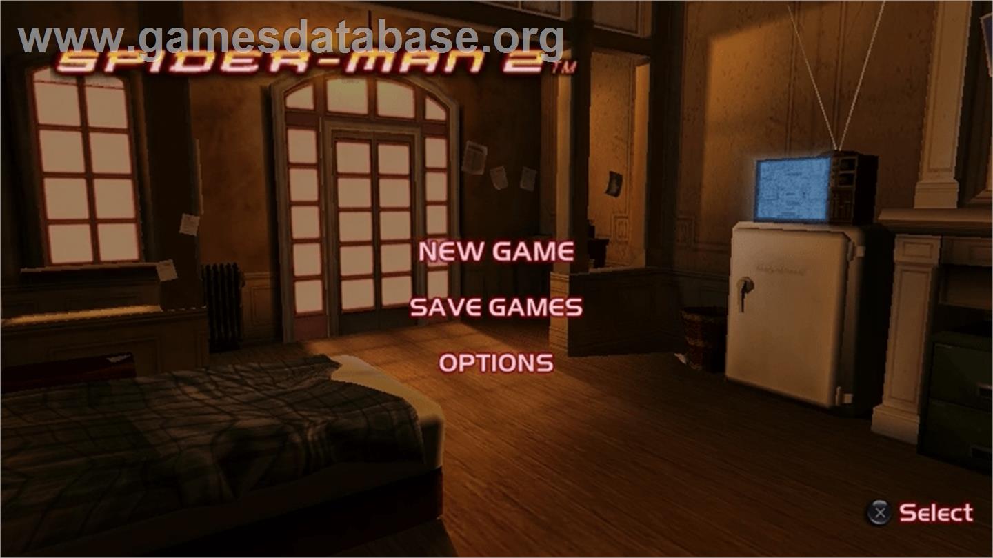 Spider-man 2 - Sony PSP - Artwork - Title Screen