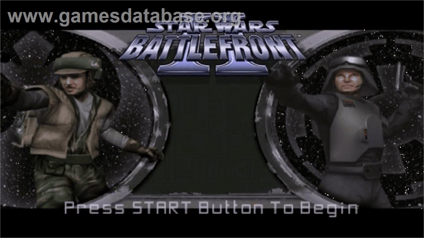 Star Wars: Battlefront 2 - Sony PSP - Artwork - Title Screen