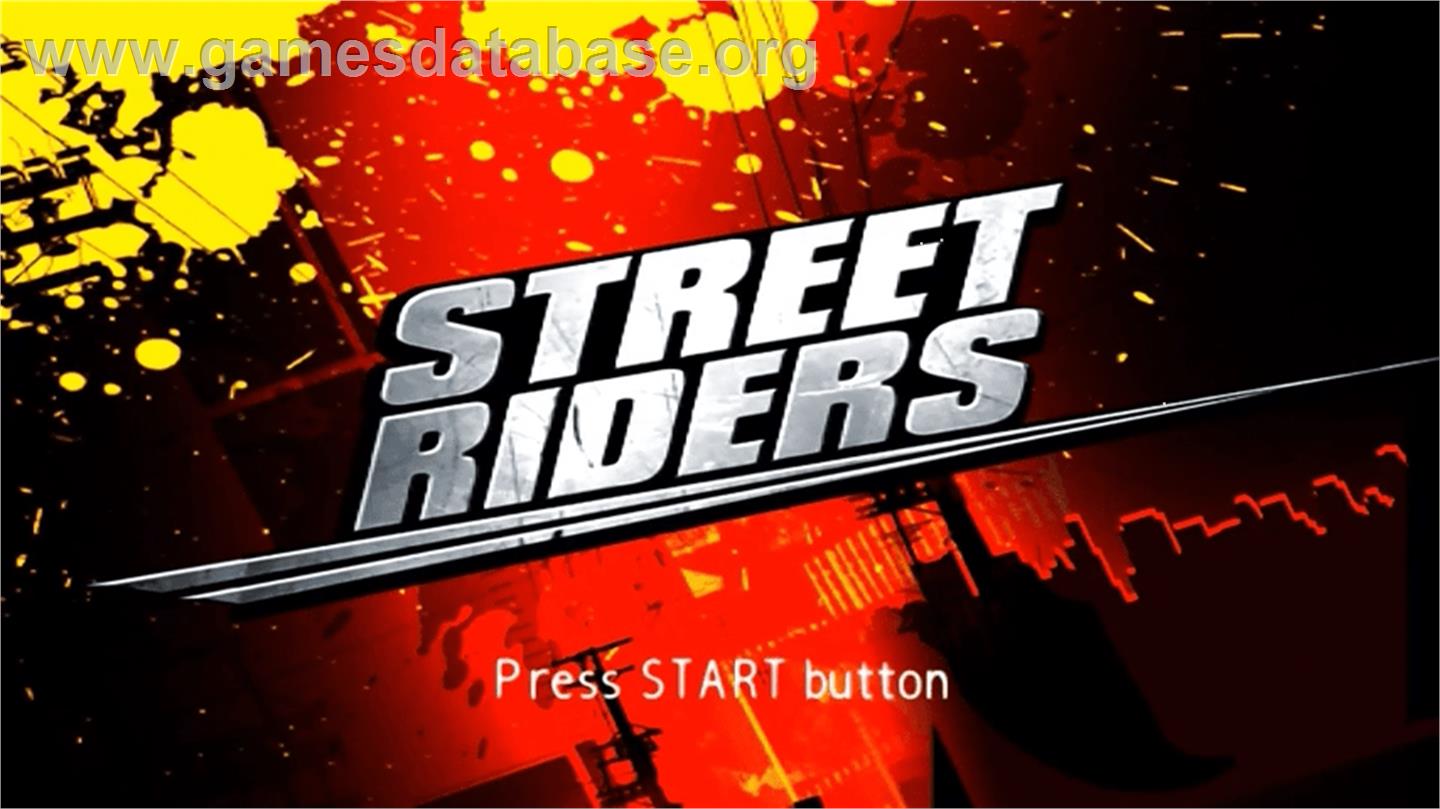 Street Riders - Sony PSP - Artwork - Title Screen