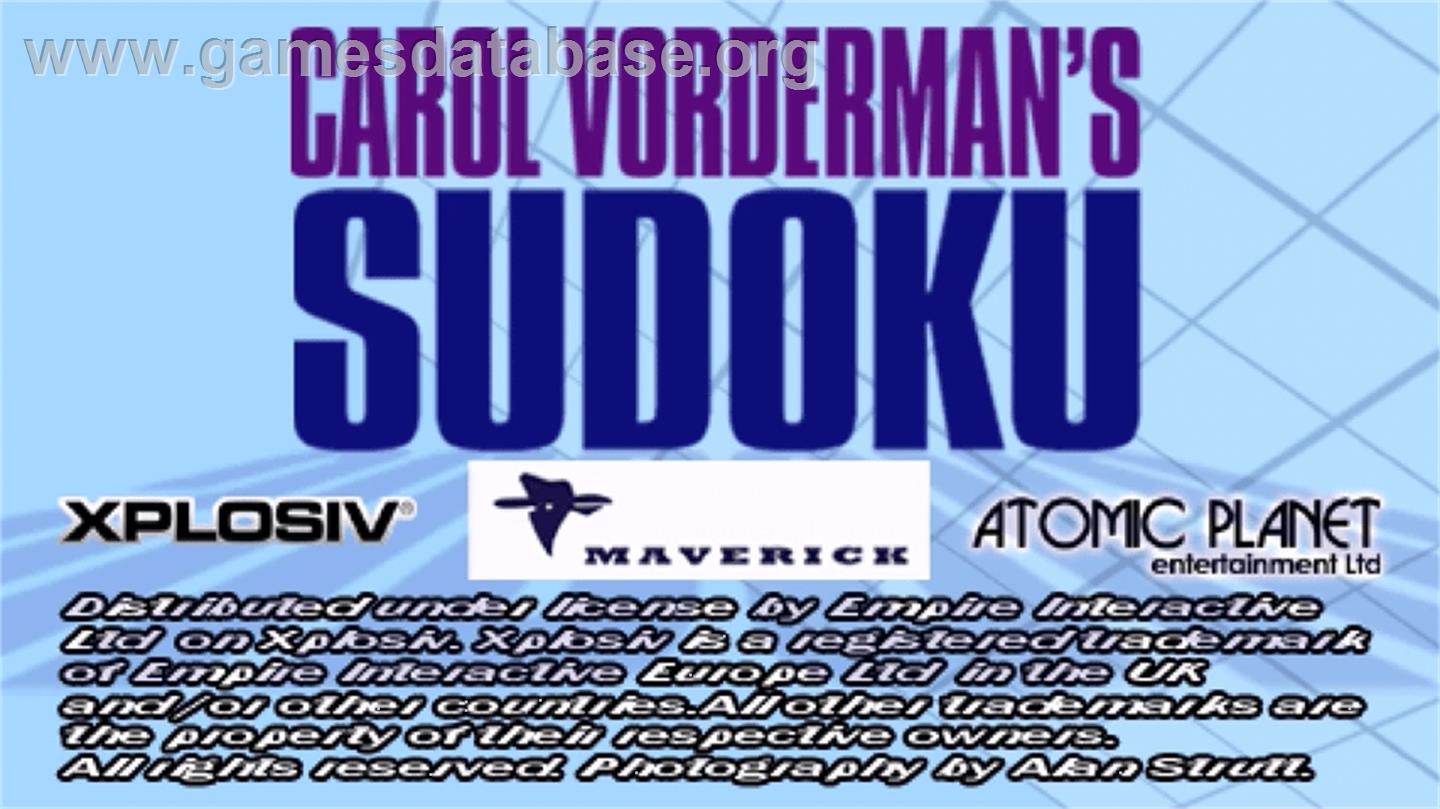 Sudoku Coach - Sony PSP - Artwork - Title Screen