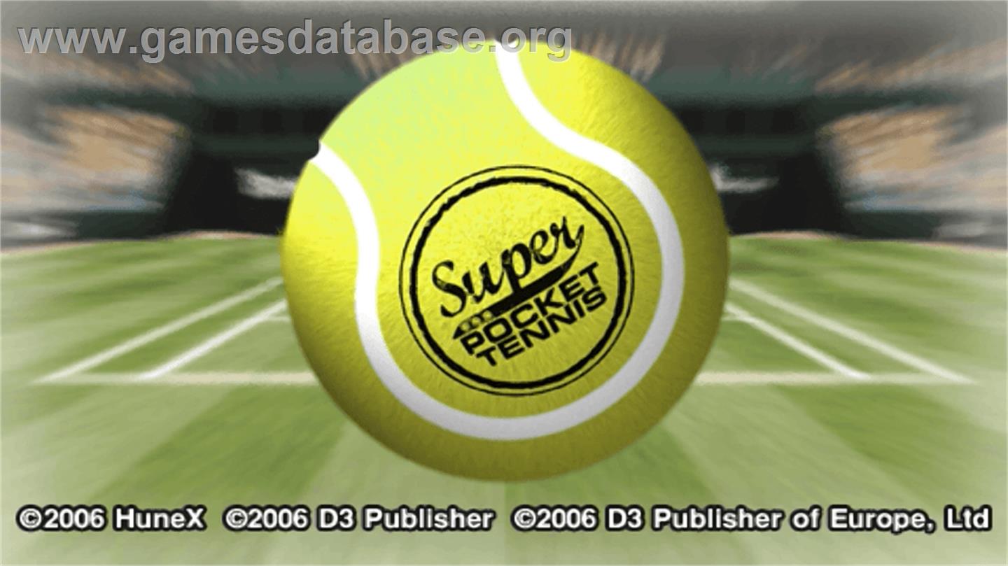 Super Pocket Tennis - Sony PSP - Artwork - Title Screen
