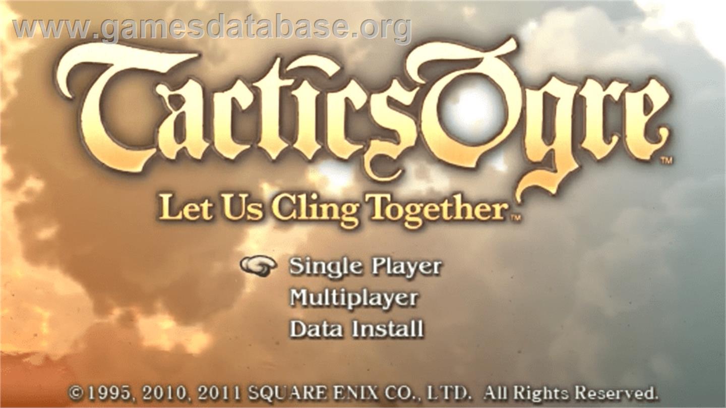 Tactics Ogre - Let Us Cling Together - Sony PSP - Artwork - Title Screen
