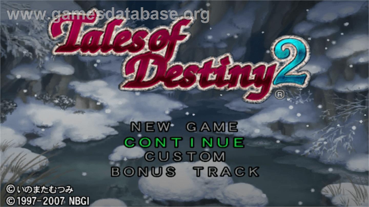 Tales of Destiny 2 - Sony PSP - Artwork - Title Screen