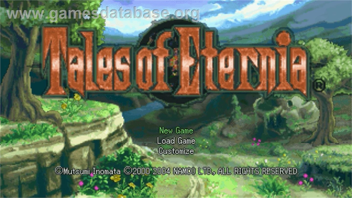Tales of Phantasia - Sony PSP - Artwork - Title Screen