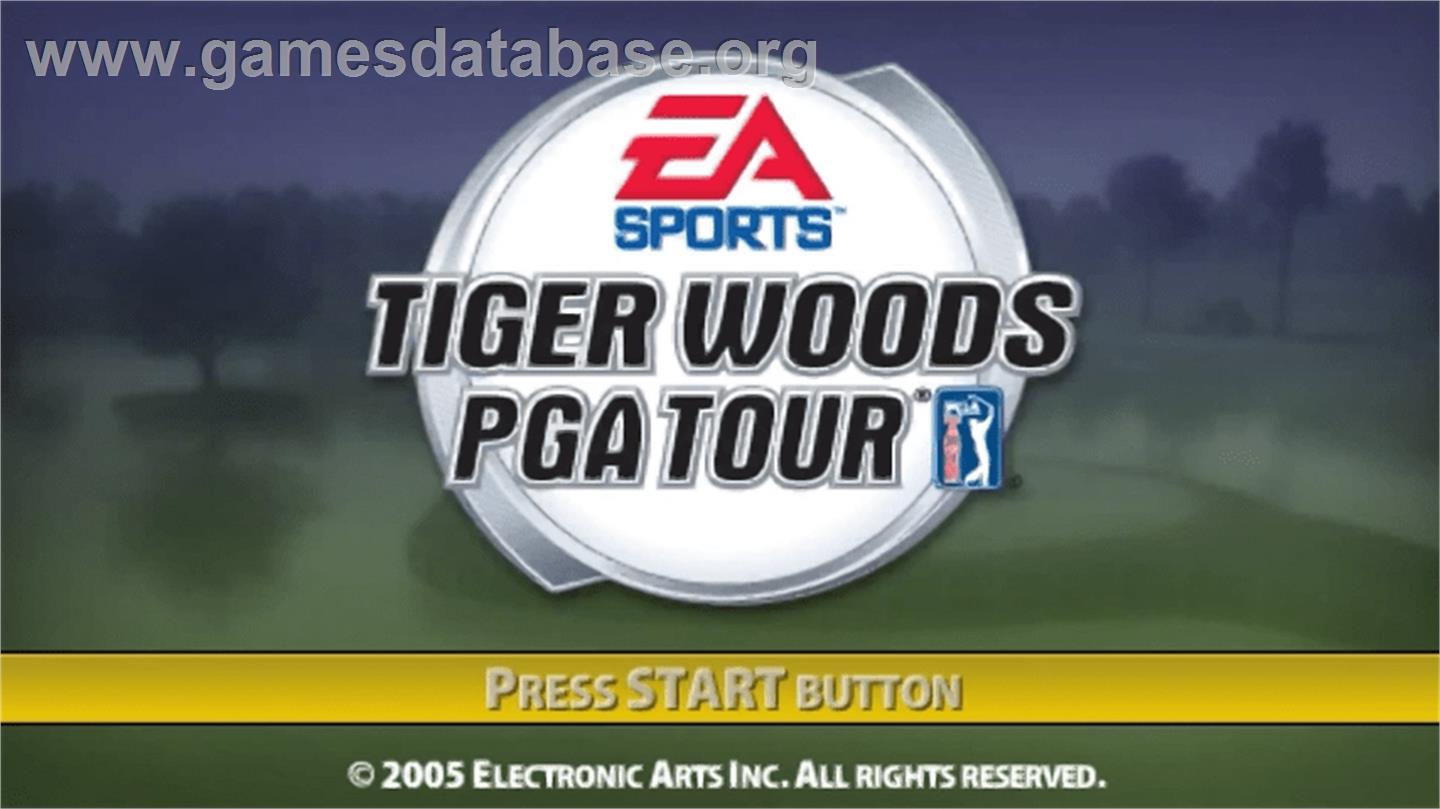 Tiger Woods PGA Tour - Sony PSP - Artwork - Title Screen
