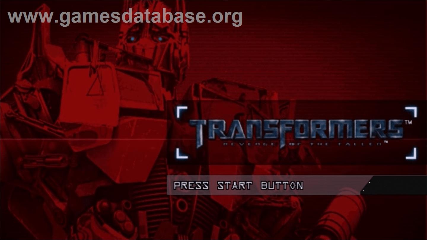Transformers - La Revanche - Sony PSP - Artwork - Title Screen