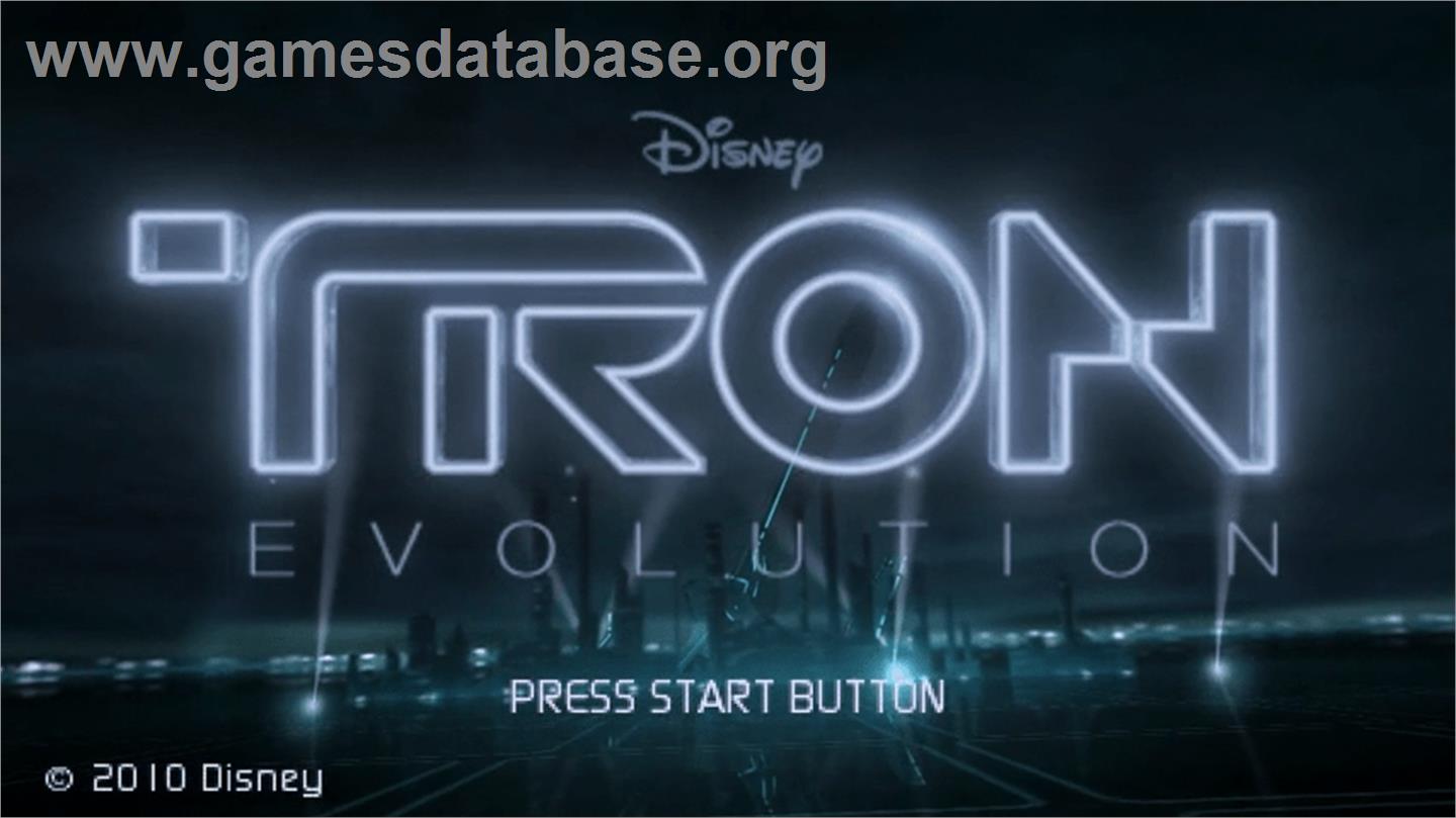 Tron Evolution - Sony PSP - Artwork - Title Screen