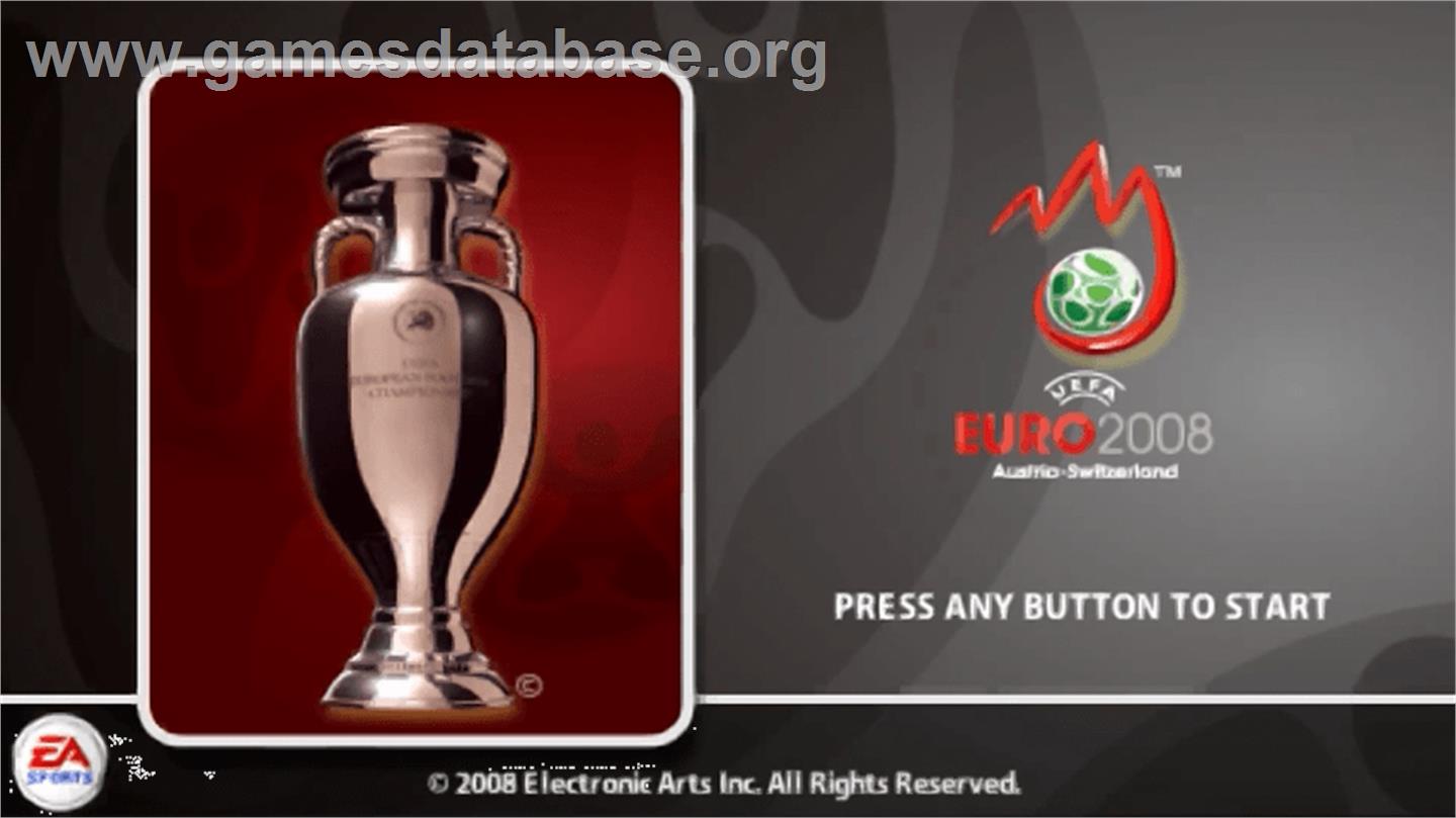 UEFA Euro 2008 - Sony PSP - Artwork - Title Screen