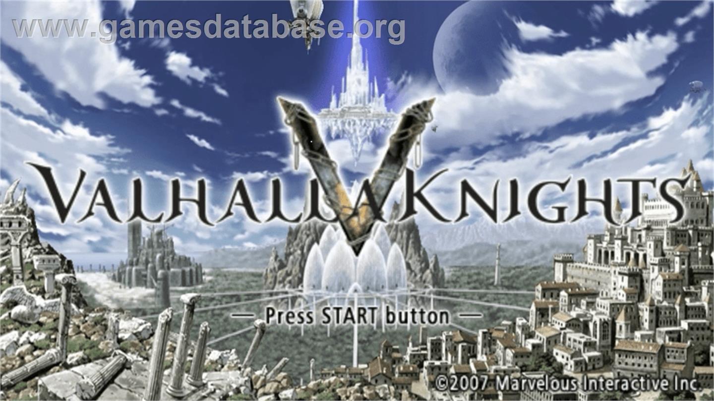 Valhalla Knights - Sony PSP - Artwork - Title Screen