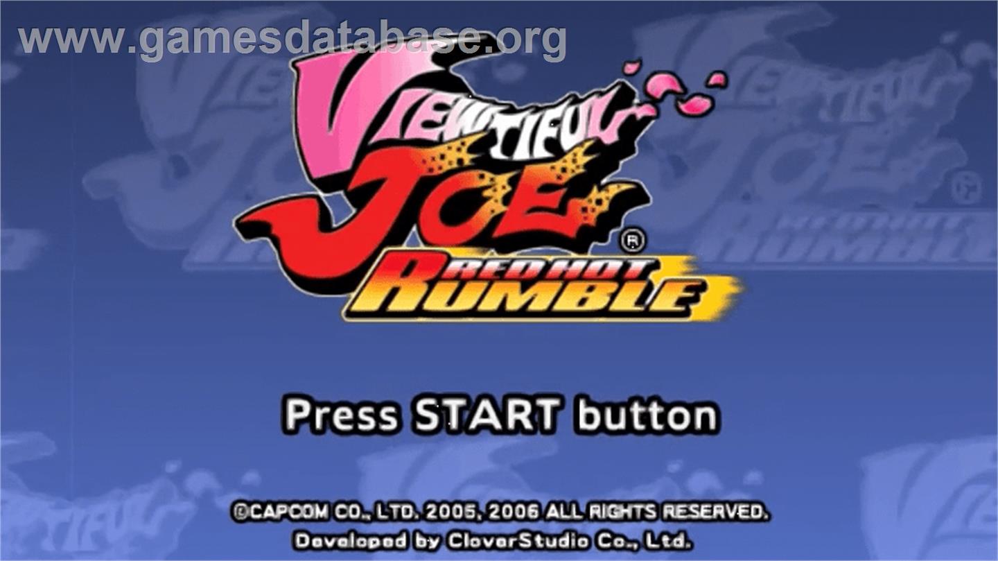 Viewtiful Joe: Red Hot Rumble - Sony PSP - Artwork - Title Screen
