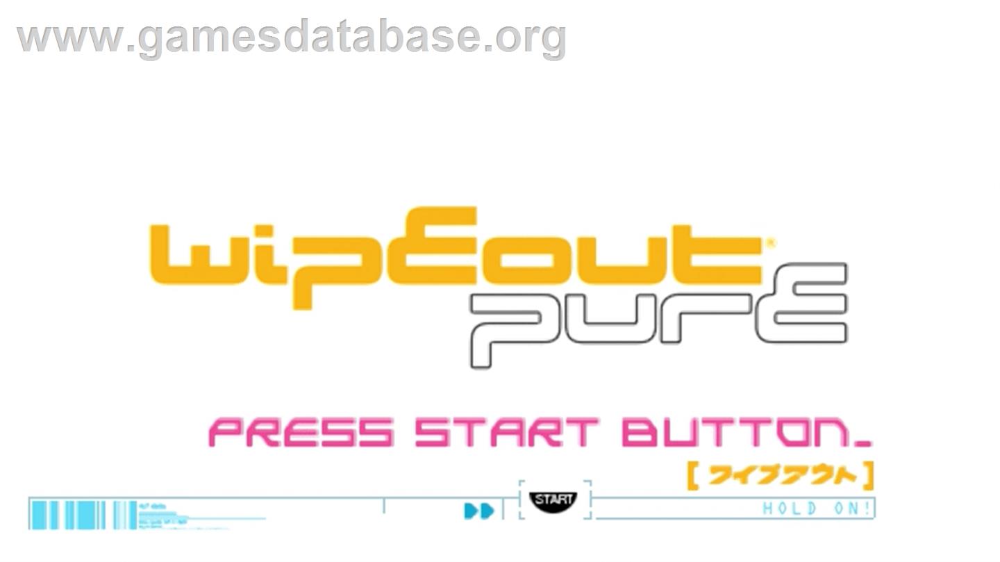 WipEout Pure - Sony PSP - Artwork - Title Screen