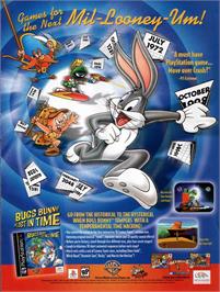 Advert for Bugs Bunny Lost In Time on the Sony Playstation.
