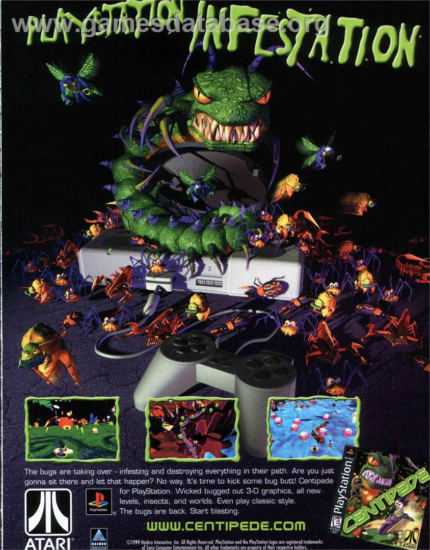 Centipede - Sony Playstation - Artwork - Advert