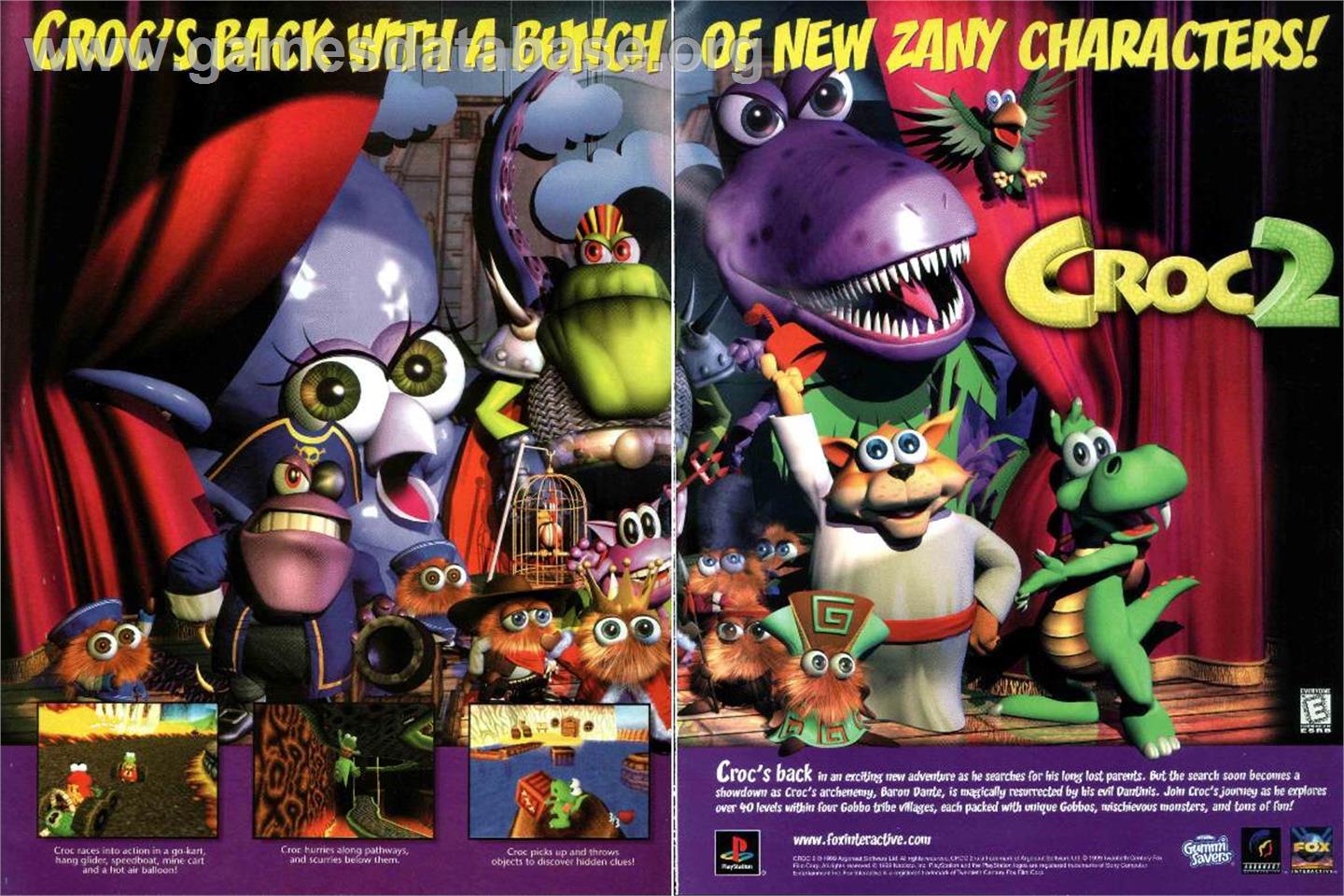 Croc 2 - Sony Playstation - Artwork - Advert