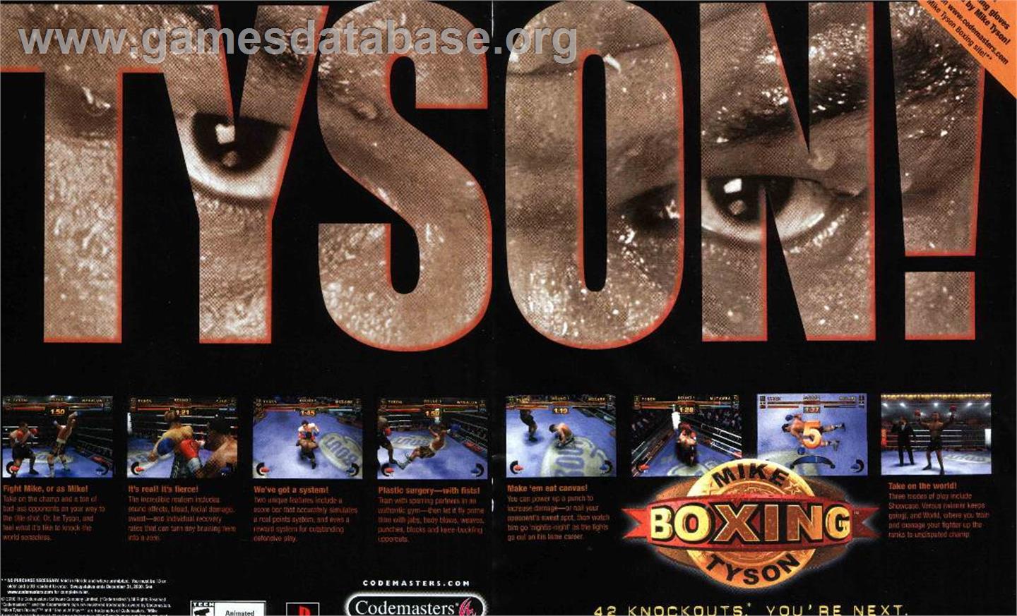 Mike Tyson Boxing - Nintendo Game Boy Advance - Artwork - Advert