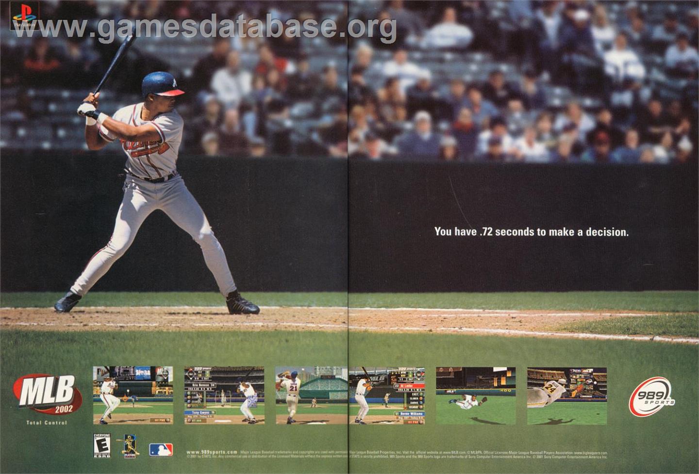 Mlb 2002 - Sony Playstation - Artwork - Advert